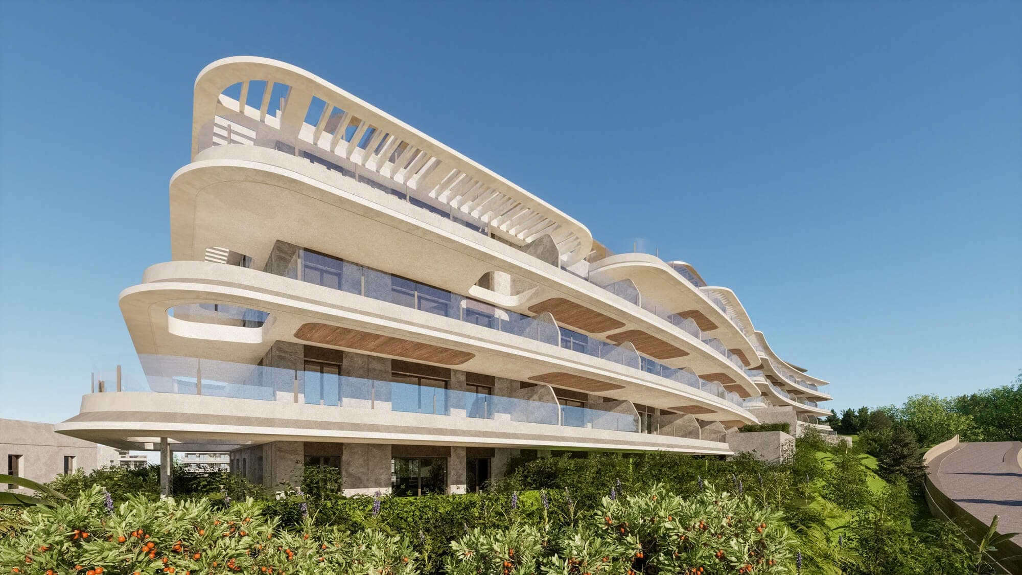 Designed with Sea and Mountain Views