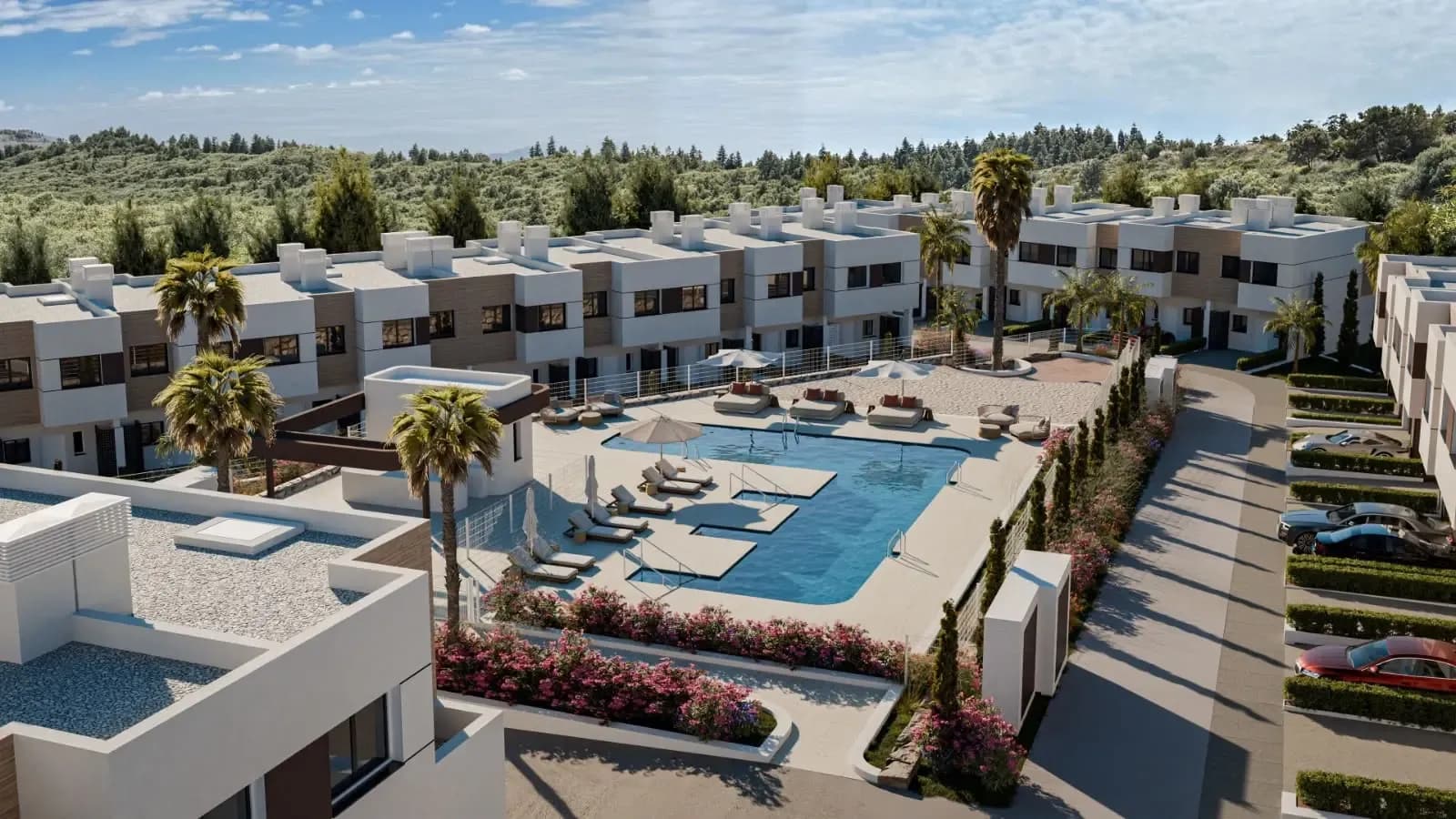 Townhouses Surrounded by Nature