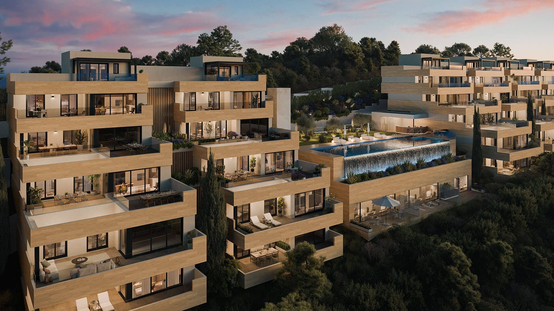 Sunrise Terraces Above Los Monteros