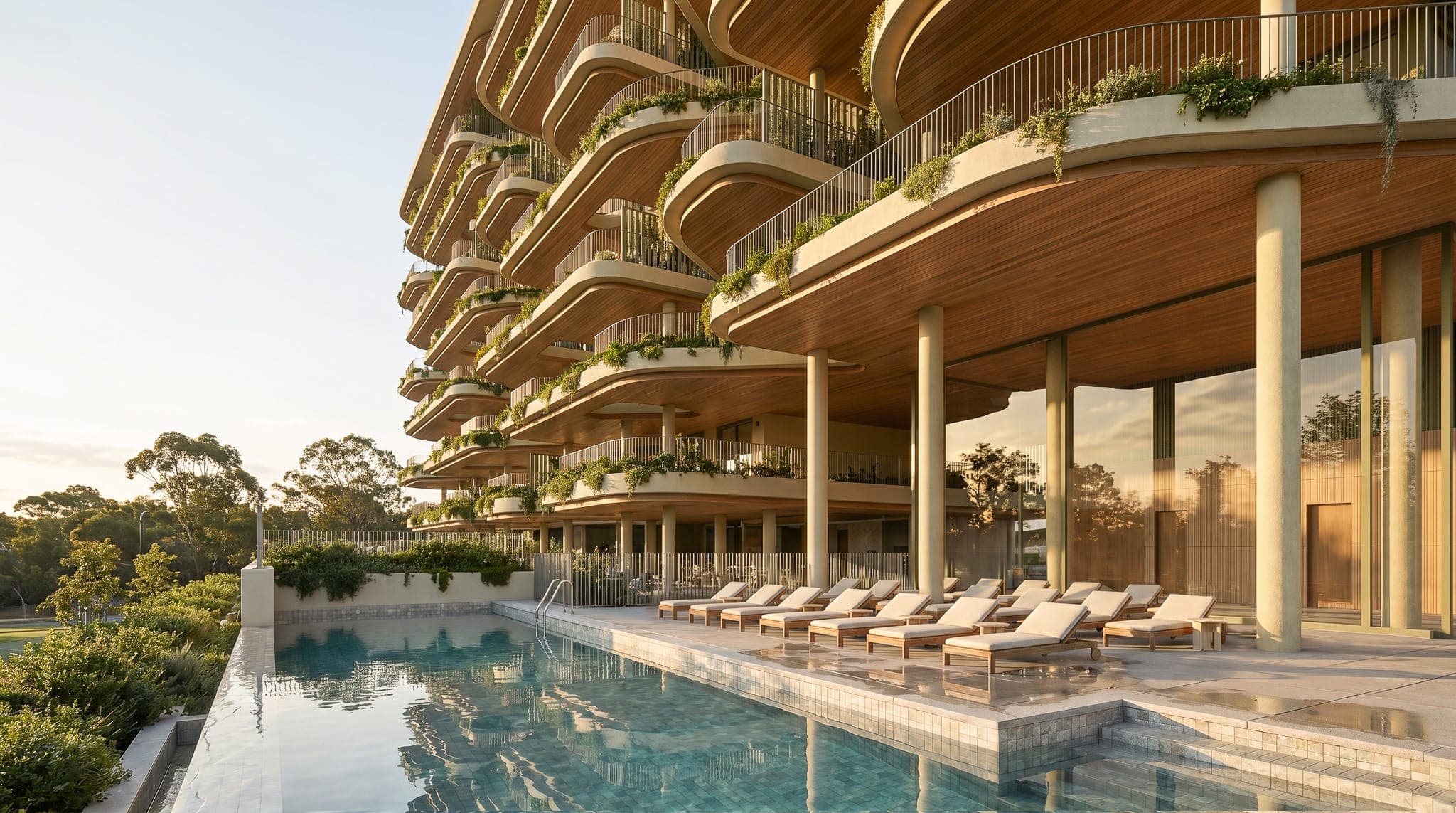 Large-Terrace Homes with Spa and Pools