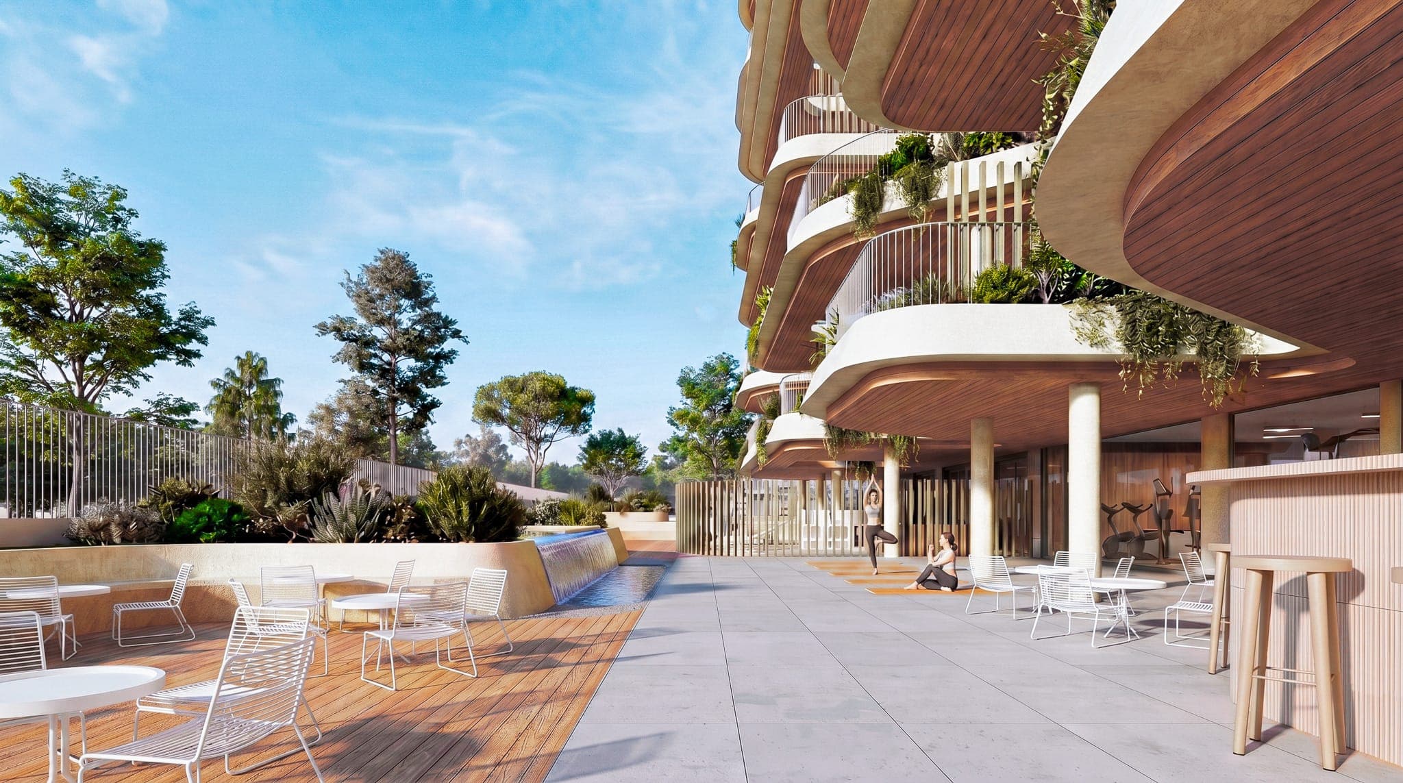 Large-Terrace Homes with Spa and Pools