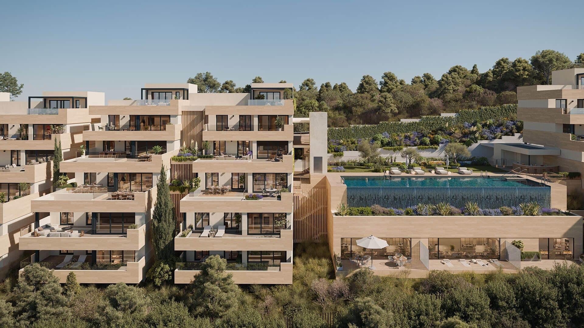Sunrise Terraces Above Los Monteros